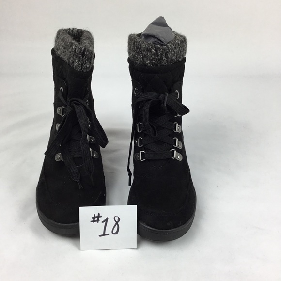 G by GuessPuck Black quilted combat boots - Picture 4 of 7